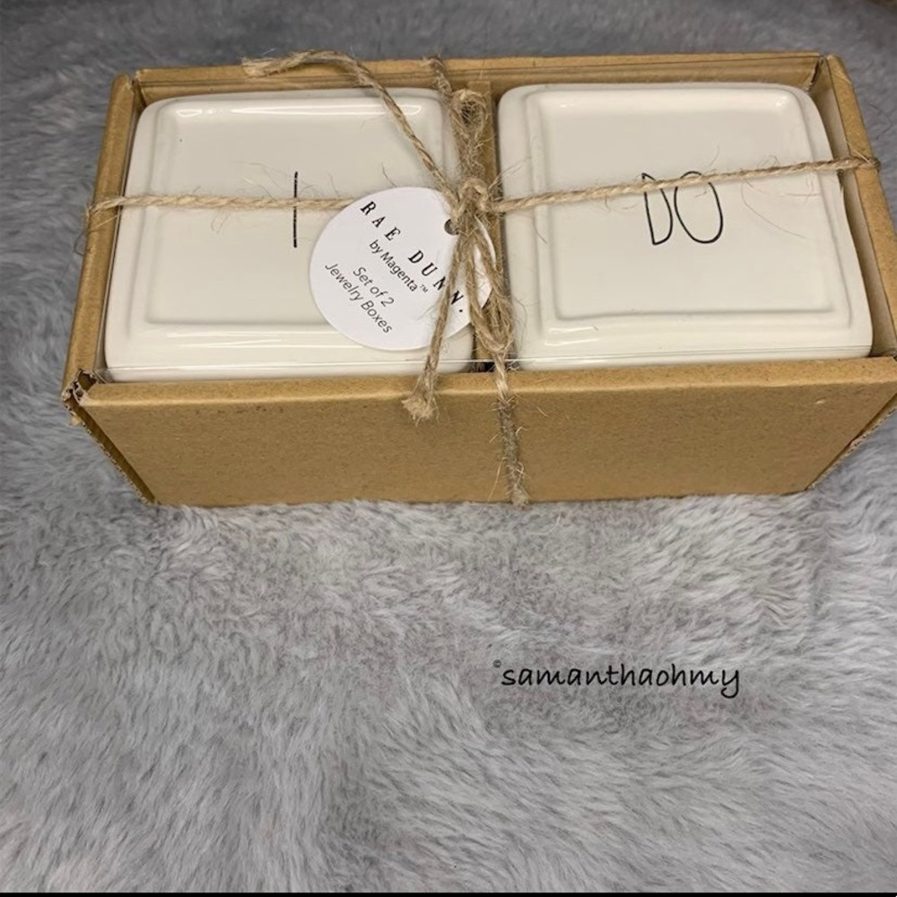 Rae Dunn “I Do” Jewelry Boxes